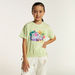 Barbie Sequin Detail T-shirt with Short Sleeves and Crew Neck-T Shirts-thumbnail-0