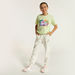 Barbie Sequin Detail T-shirt with Short Sleeves and Crew Neck-T Shirts-thumbnail-1