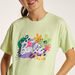 Barbie Sequin Detail T-shirt with Short Sleeves and Crew Neck-T Shirts-thumbnail-2
