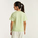 Barbie Sequin Detail T-shirt with Short Sleeves and Crew Neck-T Shirts-thumbnail-3