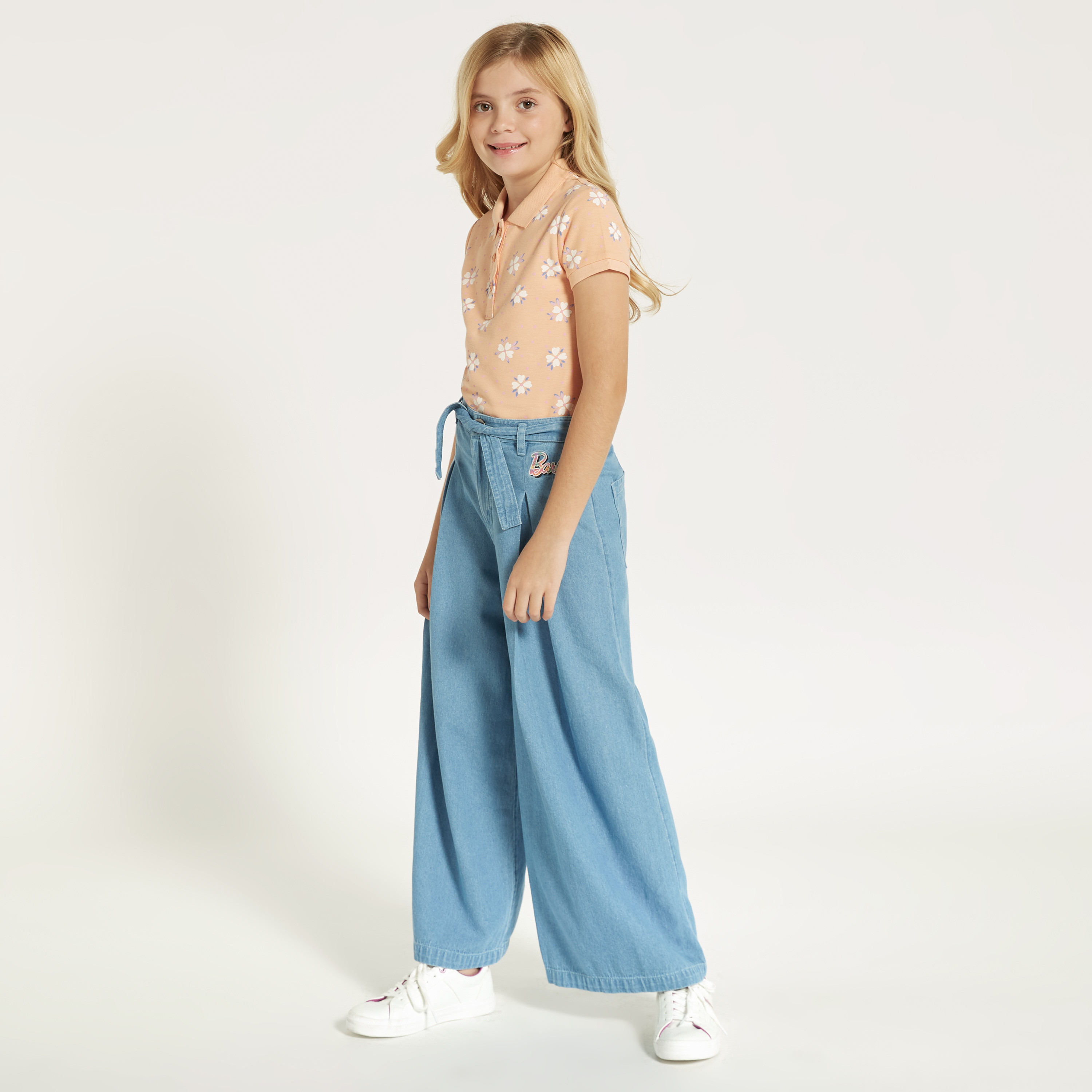 Girls Short Sleeve Eyelet Scalloped Top And Button Wide Leg Pants 2-Piece  Outfit Set - Bon Voyage | Gymboree - NAVY NARROWS