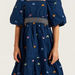 Barbie Print A-line Dress with Smocked Detail-Dresses%2C Gowns and Frocks-thumbnailMobile-2