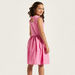 Barbie Print Dress with Round Neck and Short Sleeves-Dresses%2C Gowns and Frocks-thumbnailMobile-3