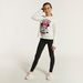 Disney Minnie Mouse Print Crew Neck T-shirt with Long Sleeves-T Shirts-thumbnailMobile-1