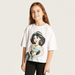 Disney Princess Jasmine Print T-shirt with Short Sleeves-T Shirts-thumbnailMobile-0