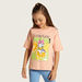 Disney Daisy Duck Print T-shirt with Round Neck-T Shirts-thumbnailMobile-0
