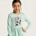 Disney Minnie Mouse Print Dress with Long Sleeves-Dresses%2C Gowns and Frocks-thumbnailMobile-2