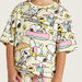 Snoopy Dog Print T-shirt with Round Neck and Short Sleeves-T Shirts-thumbnail-1