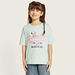 Peanut Print T-shirt with Round Neck and Short Sleeves-T Shirts-thumbnailMobile-0