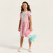 Garfield Print Dress with Round Neck and Short Sleeves-Dresses%2C Gowns and Frocks-thumbnailMobile-0