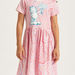 Garfield Print Dress with Round Neck and Short Sleeves-Dresses%2C Gowns and Frocks-thumbnail-2