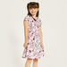 Snoopy Print Dress with Round Neck and Short Sleeves-Dresses%2C Gowns and Frocks-thumbnailMobile-1