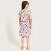 Snoopy Print Dress with Round Neck and Short Sleeves-Dresses%2C Gowns and Frocks-thumbnail-3