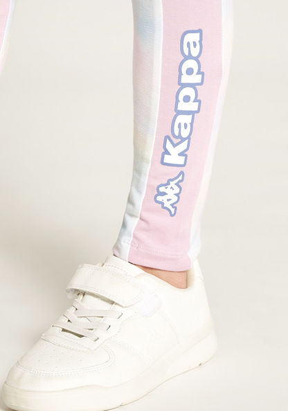 Kappa Logo Print Leggings with Elasticised Waistband-Leggings-image-2