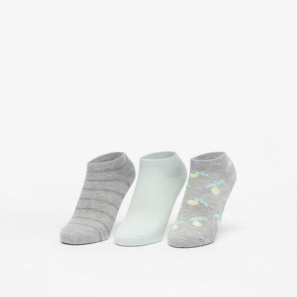 Set of 3 - Assorted Ankle Length Socks-Women%27s Socks-image-0