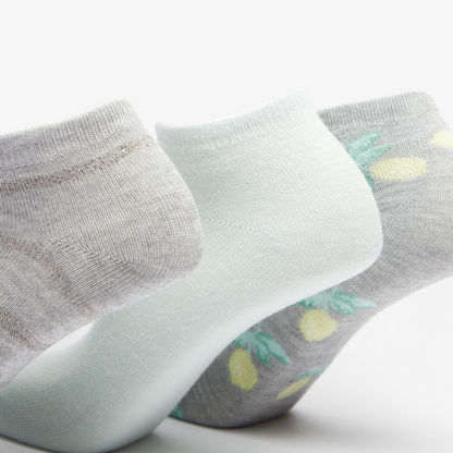 Set of 3 - Assorted Ankle Length Socks-Women%27s Socks-image-1
