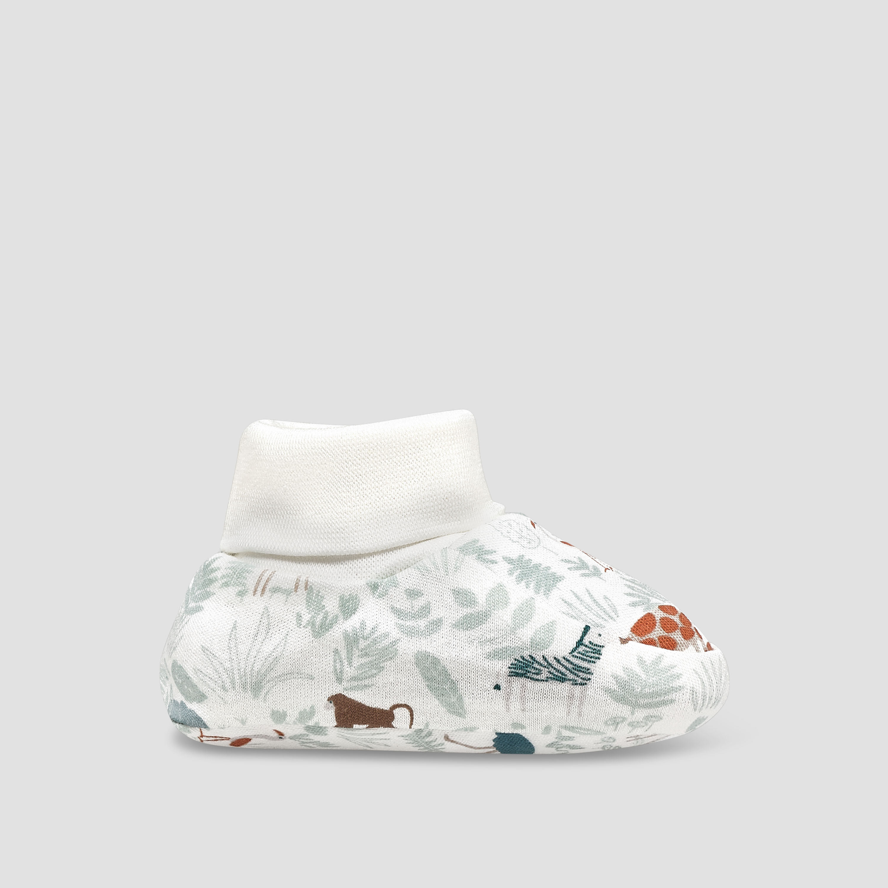 Pack of 2 Juniors Booties with Safari Print-baby-boys-shoes-booties-image-4
