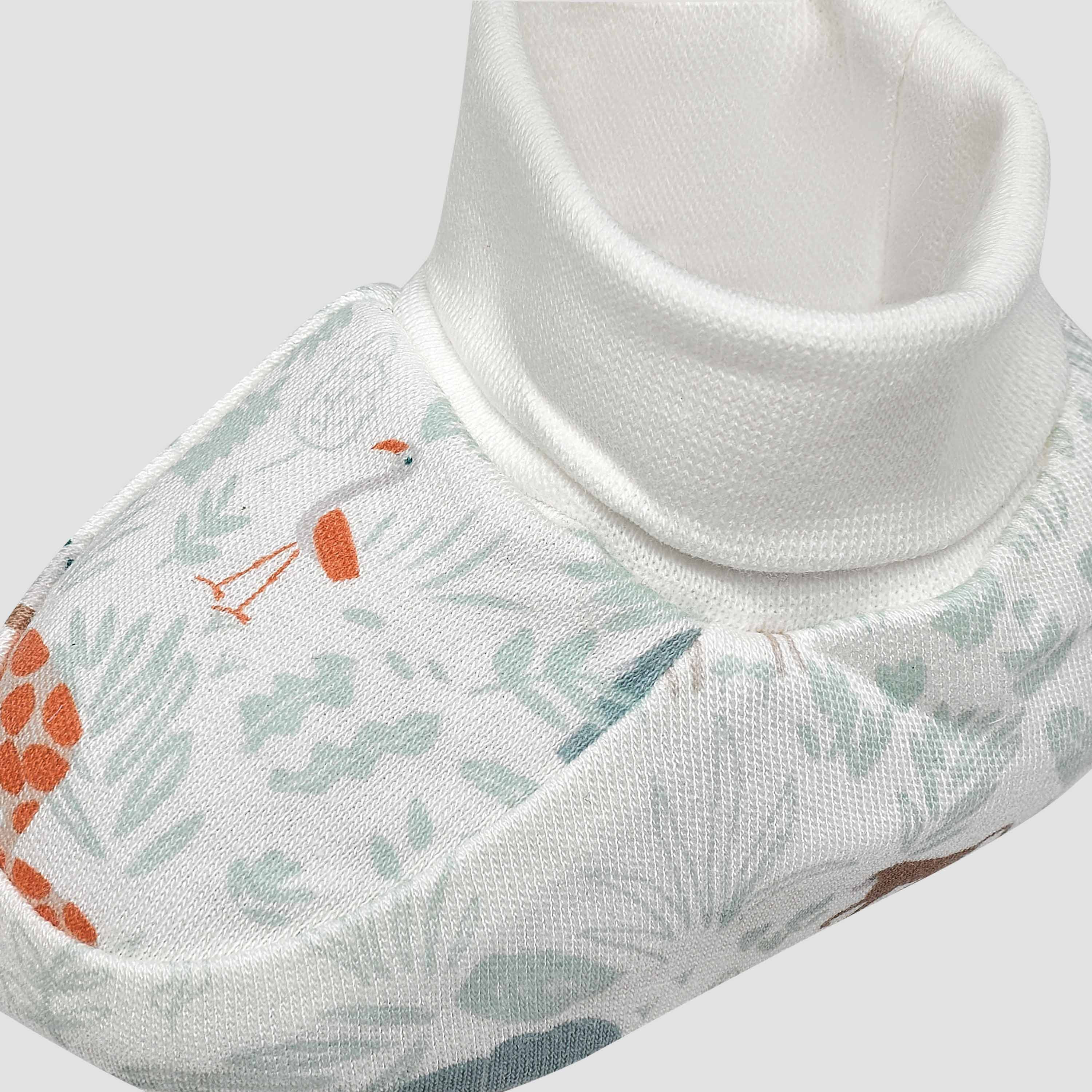 Pack of 2 Juniors Booties with Safari Print-baby-boys-shoes-booties-image-6