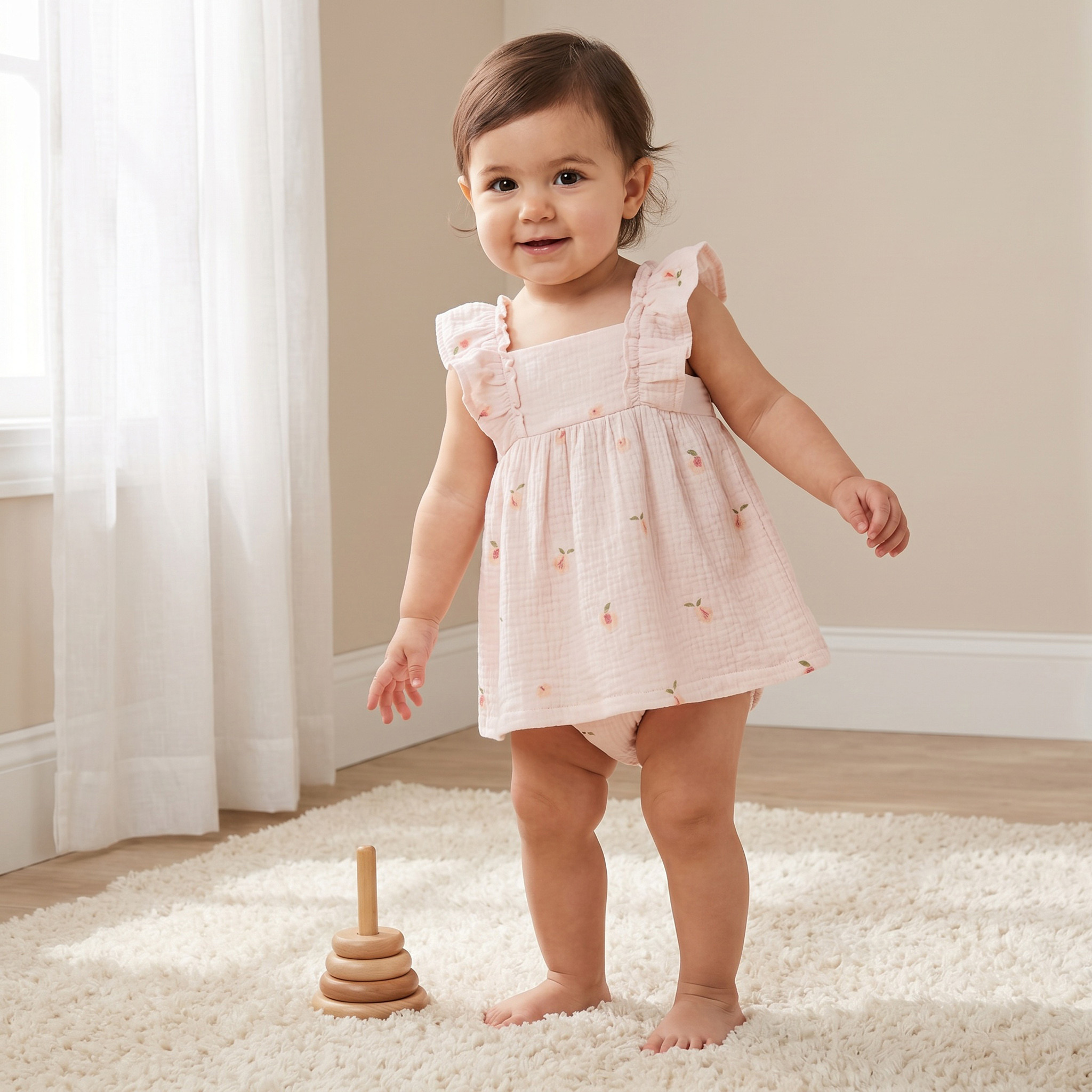 Juniors Square Neck Sleeveless Dress with Bloomers-baby-girls-clothing-dressesandjumpsuits-image-1