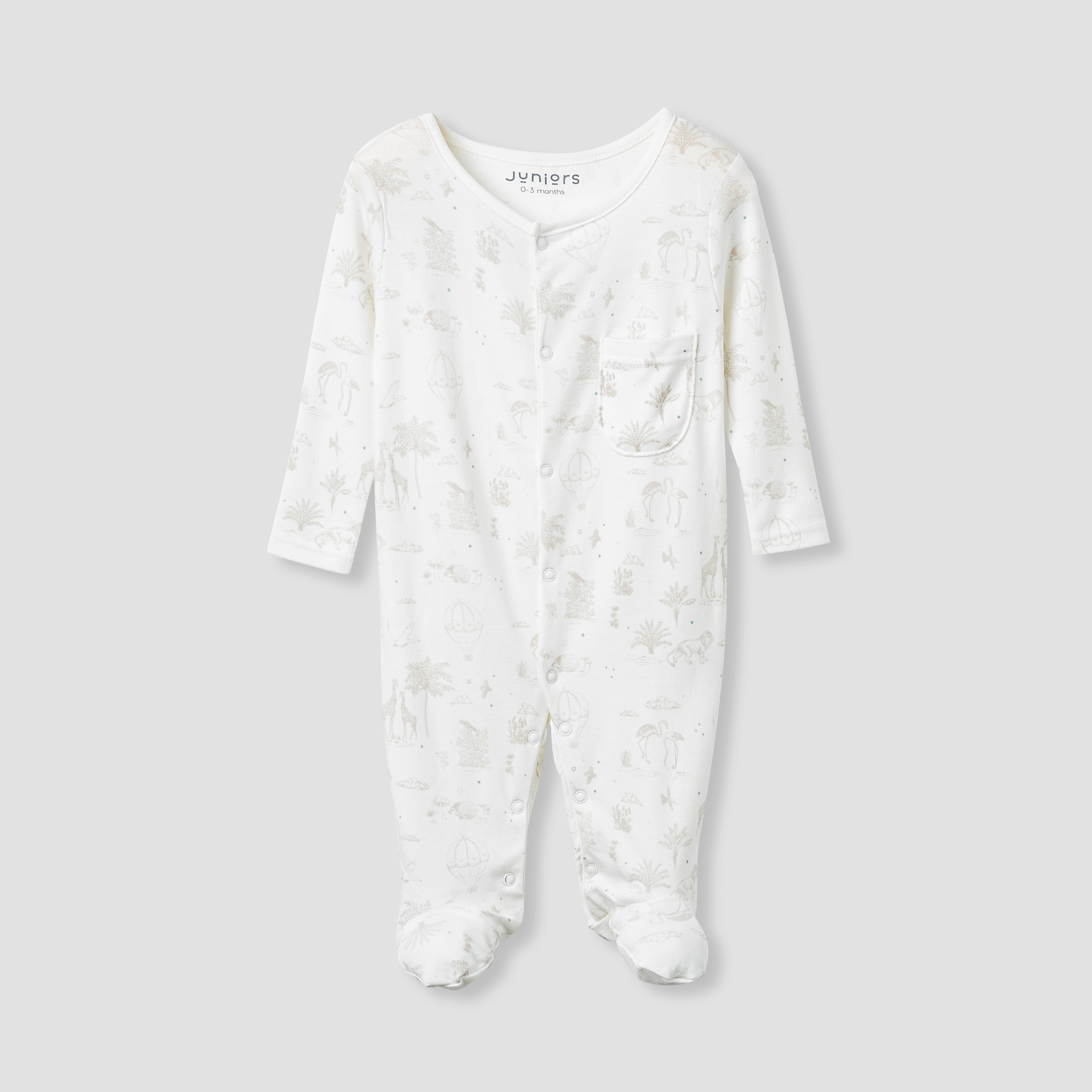 Juniors Printed Sleepsuit with Long Sleeves-baby-boys-clothing-nightwear-sleepsuits-image-3