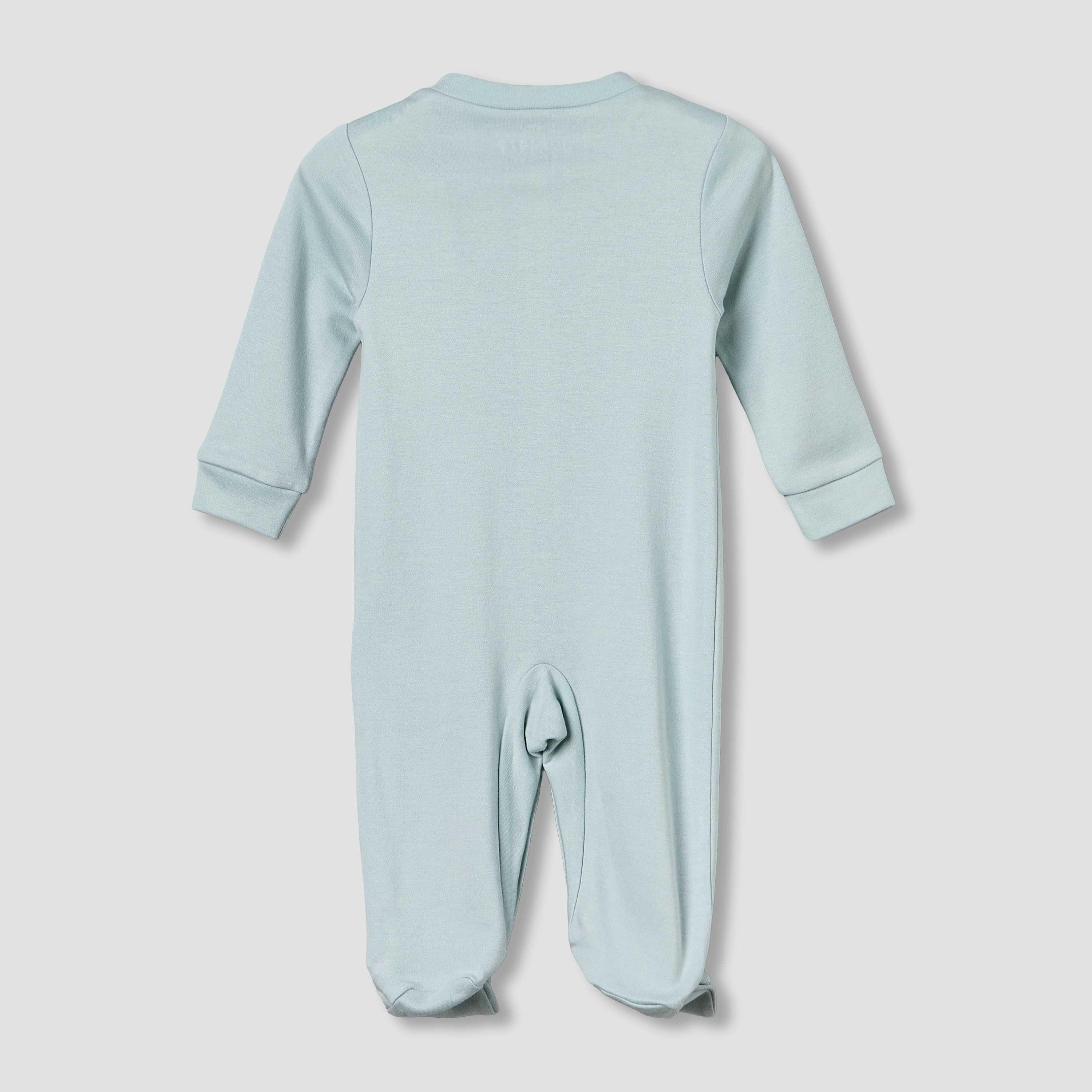 Juniors Cotton V-neck Long Sleeve Sleepsuit with Safari Print-baby-boys-clothing-nightwear-sleepsuits-image-3