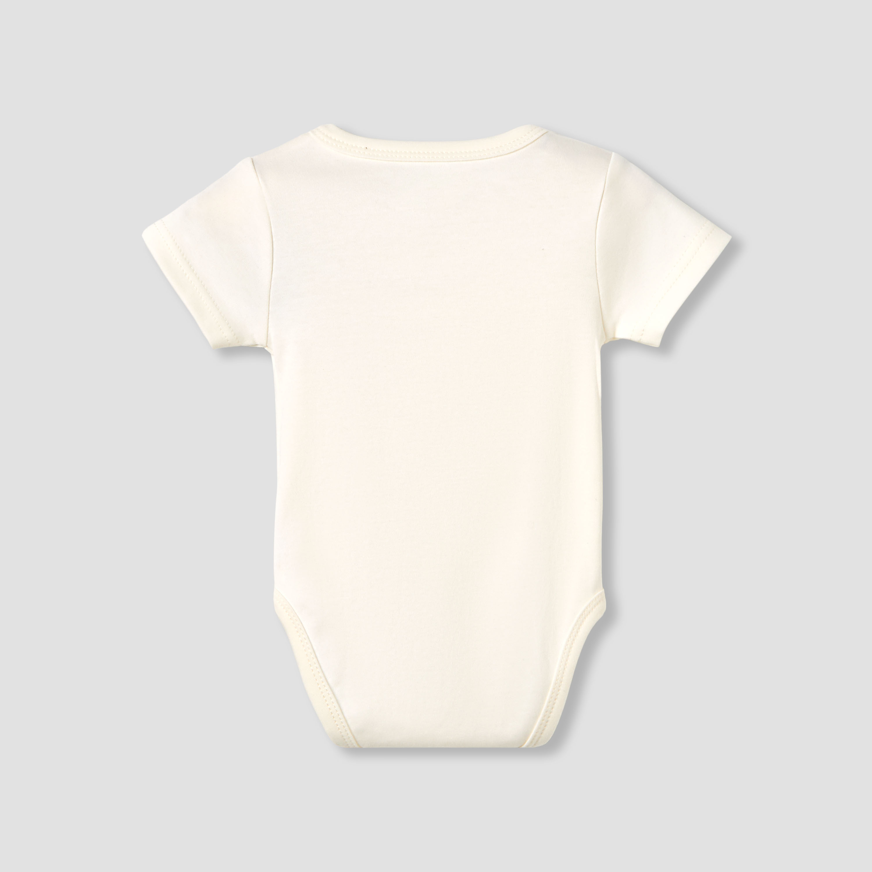 Giggles Cotton V-neck Short Sleeve Bodysuit with Rocking Horse Embroidery-baby-boys-clothing-bodysuits-image-2