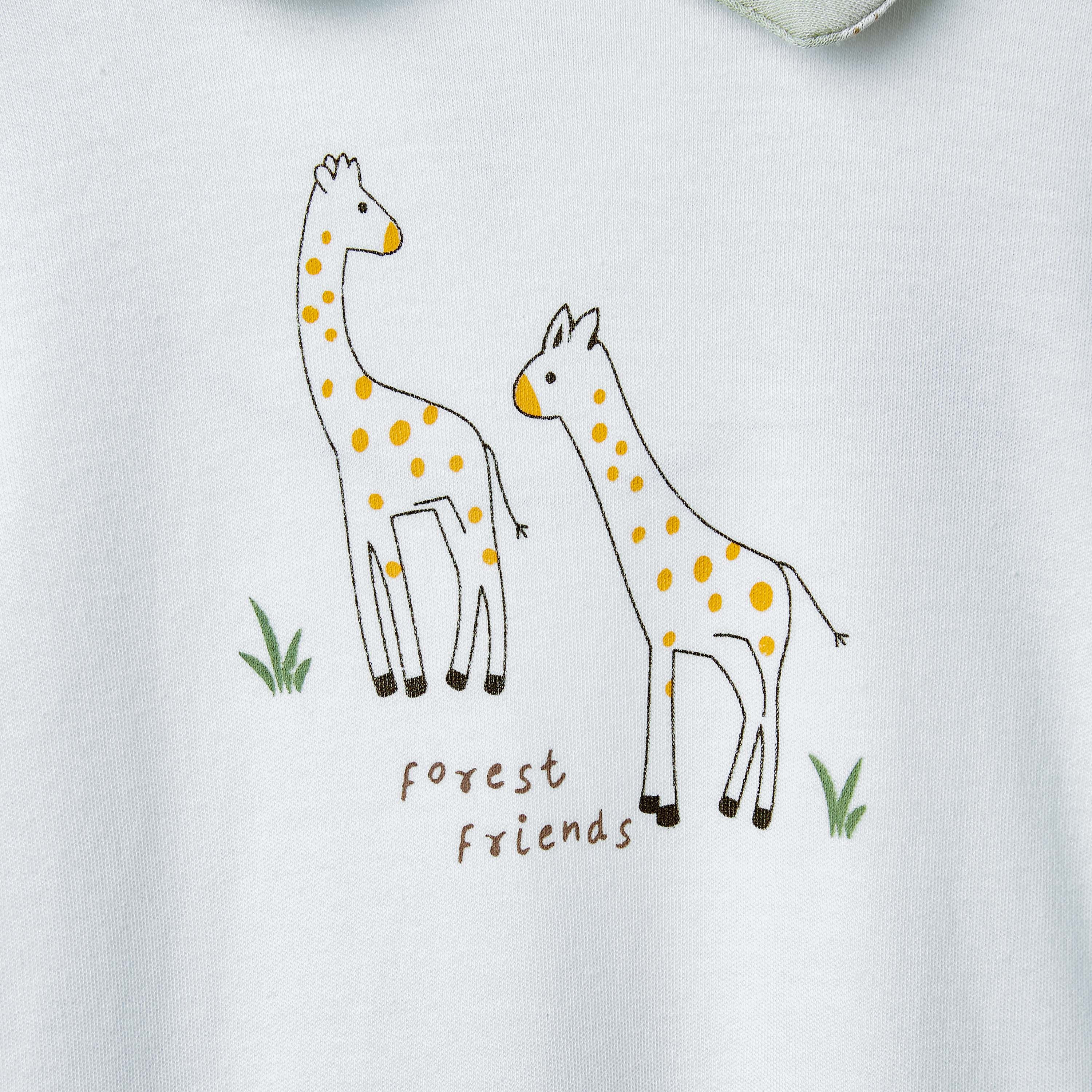 بدلة نوم بياقة وطبعات زرافة وأكمام طويلة من جونيورز-baby-boys-clothing-nightwear-sleepsuits-image-8