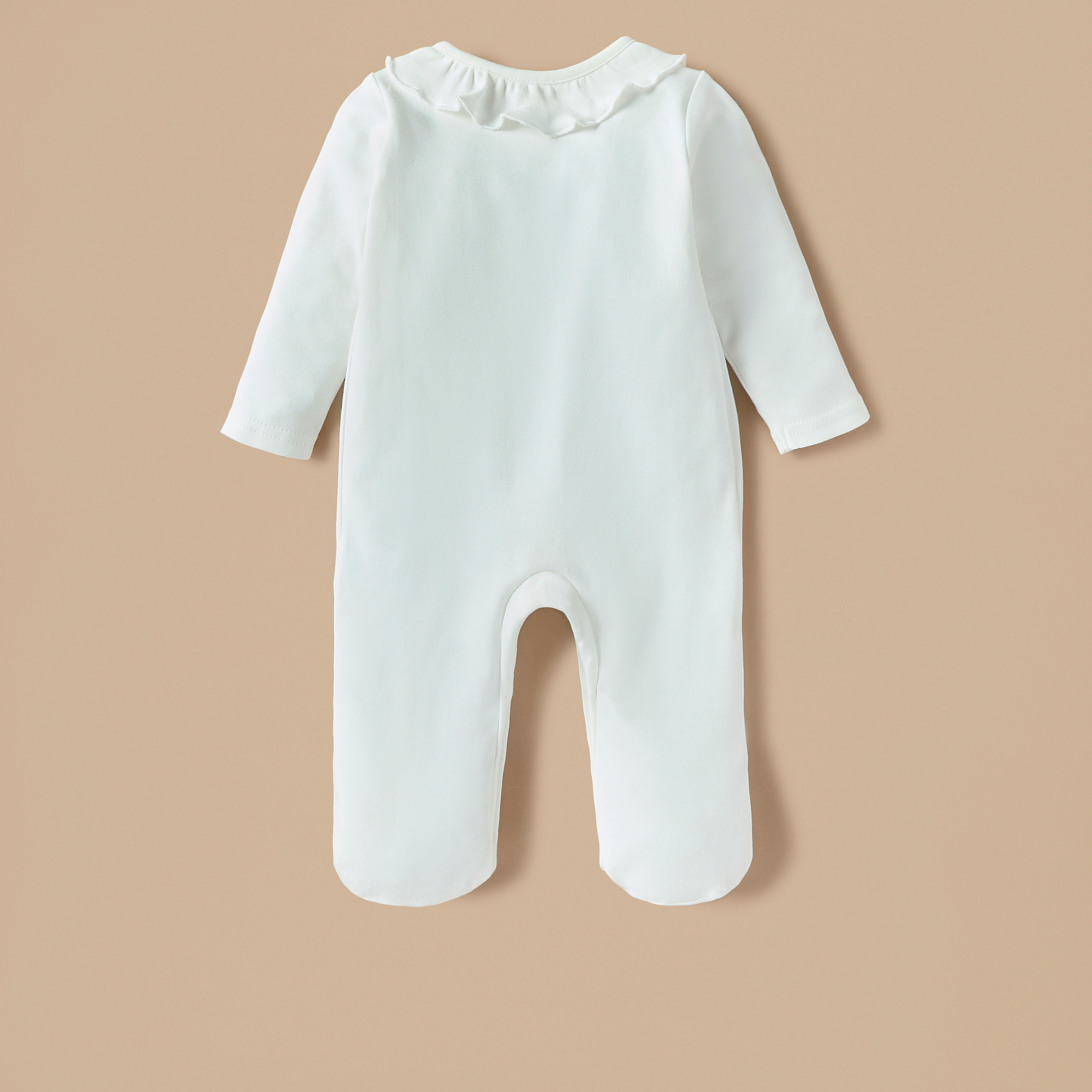 Giggles Embroidered Closed Foot Sleepsuit with Peter Pan Collar-baby-girls-clothing-nightwear-sleepsuits-image-4