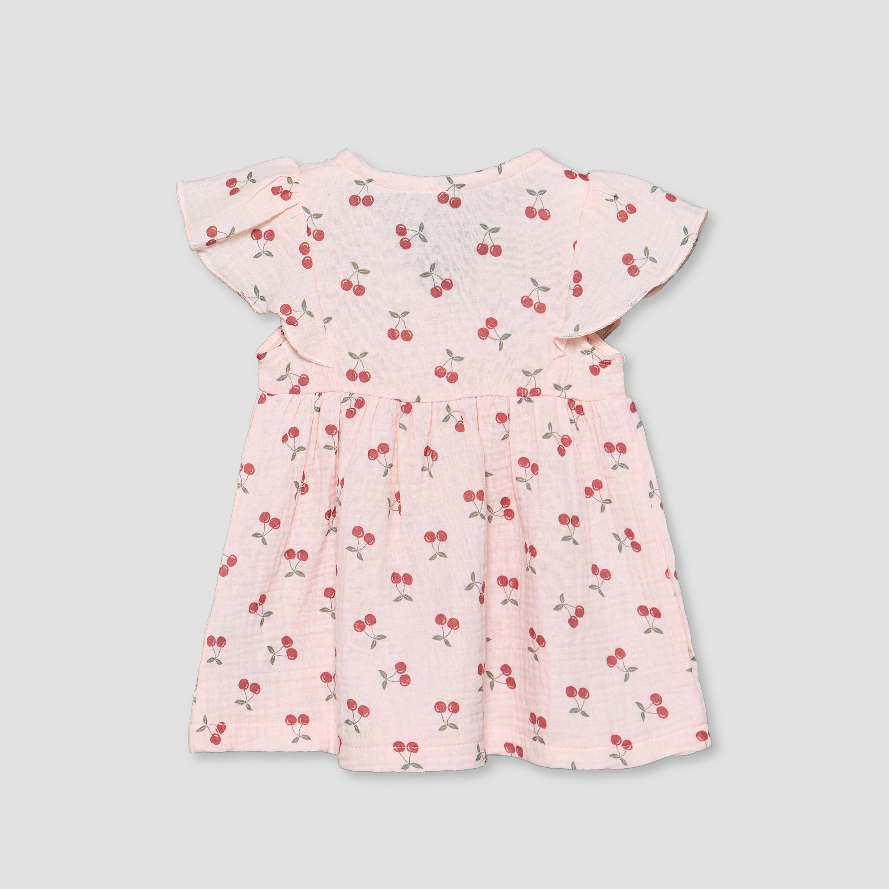 Juniors V-neck Short Sleeves A-line Dress with Bloomers-baby-girls-clothing-dressesandjumpsuits-image-5