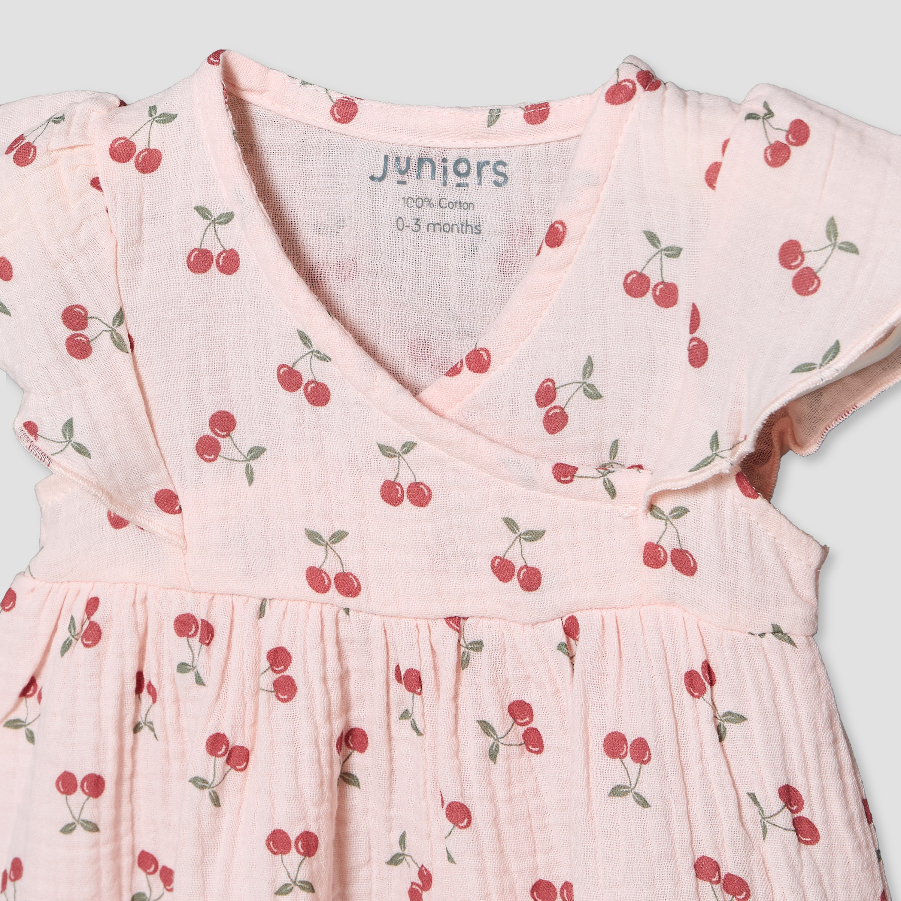 Juniors V-neck Short Sleeves A-line Dress with Bloomers-baby-girls-clothing-dressesandjumpsuits-image-7