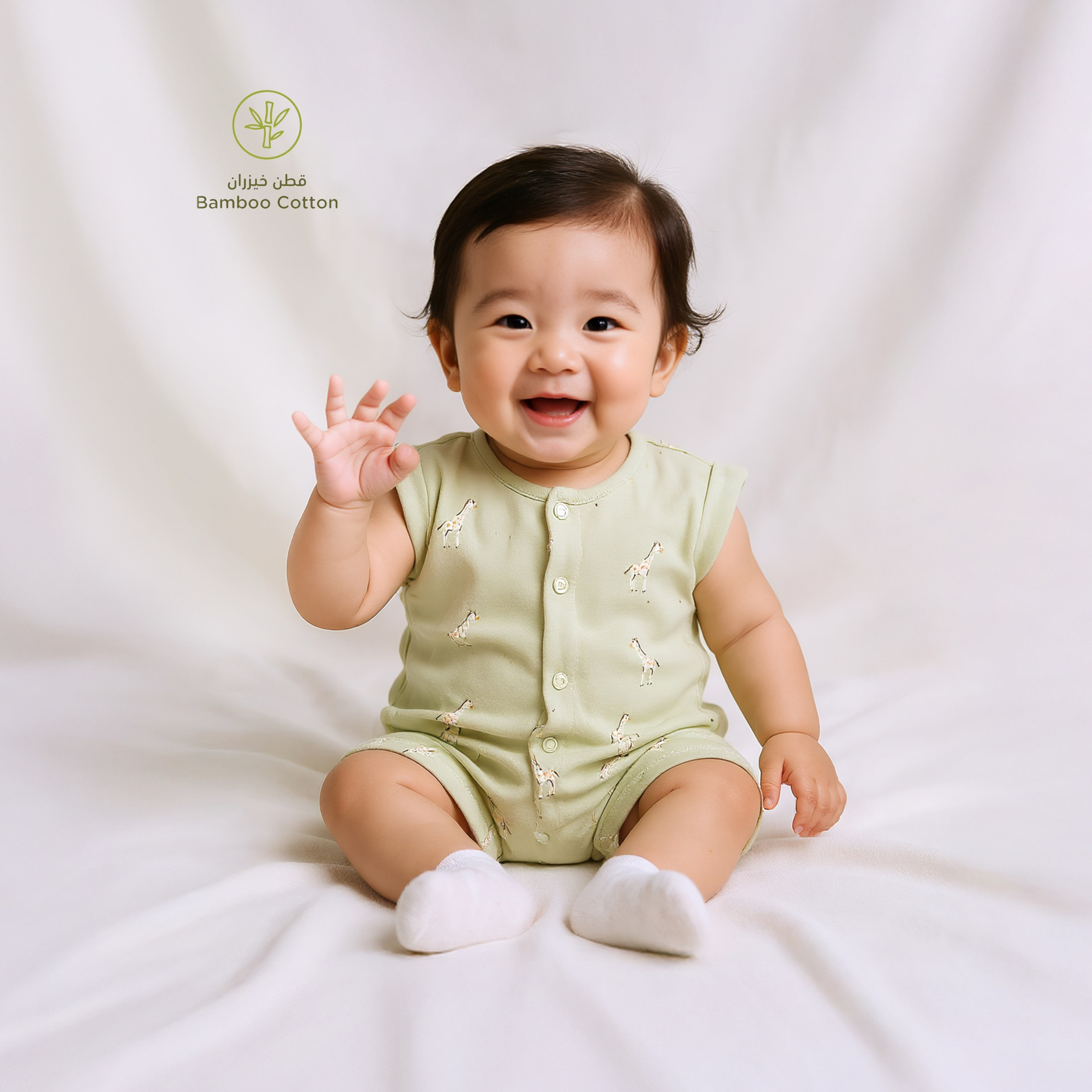 أفرول بطبعات زرافة وأكمام ممتدة من جونيورز-baby-boys-clothing-rompers-image-1