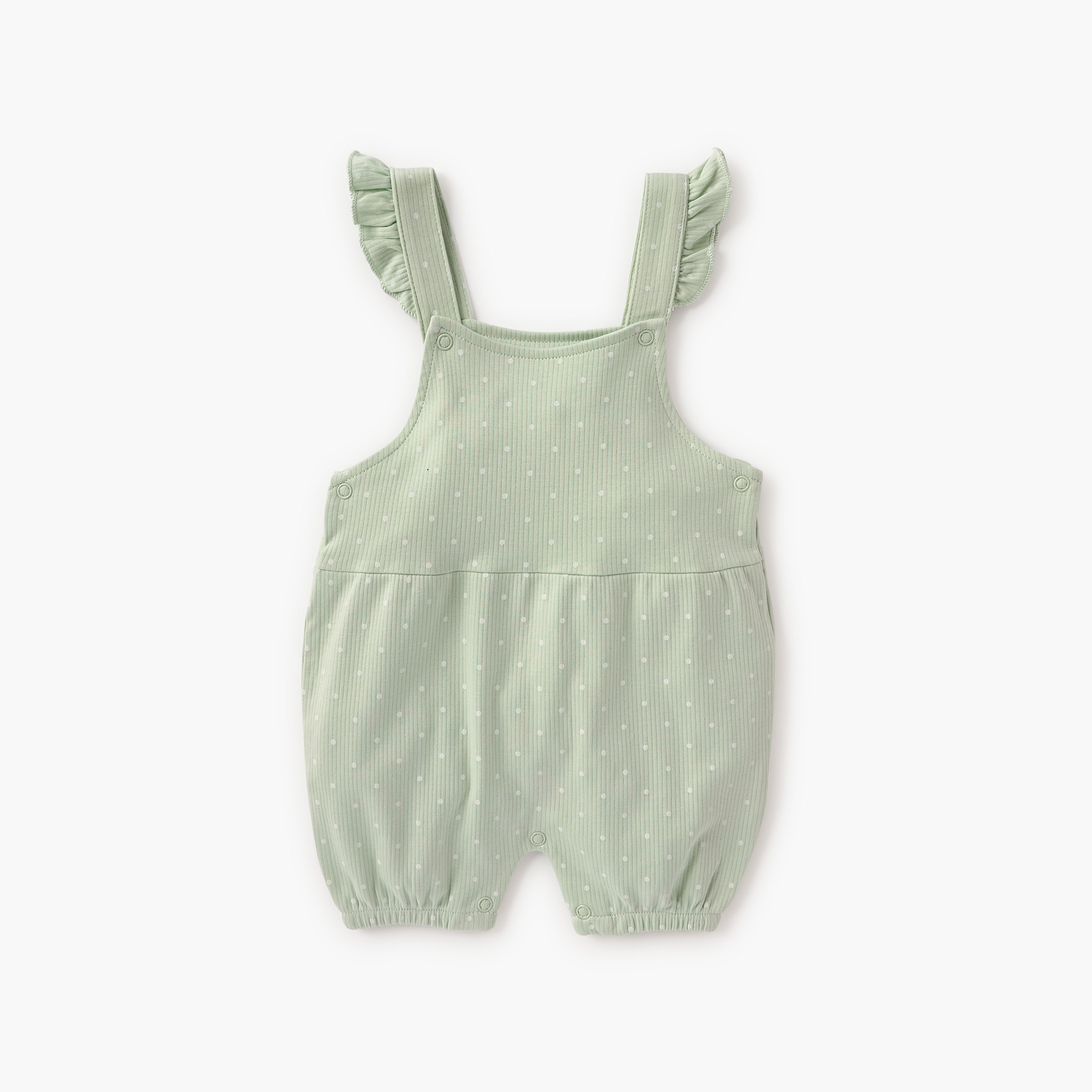 Juniors All-Over Polka Dot Print Dungaree and T-shirt Set-baby-girls-clothing-setsandcoords-image-3