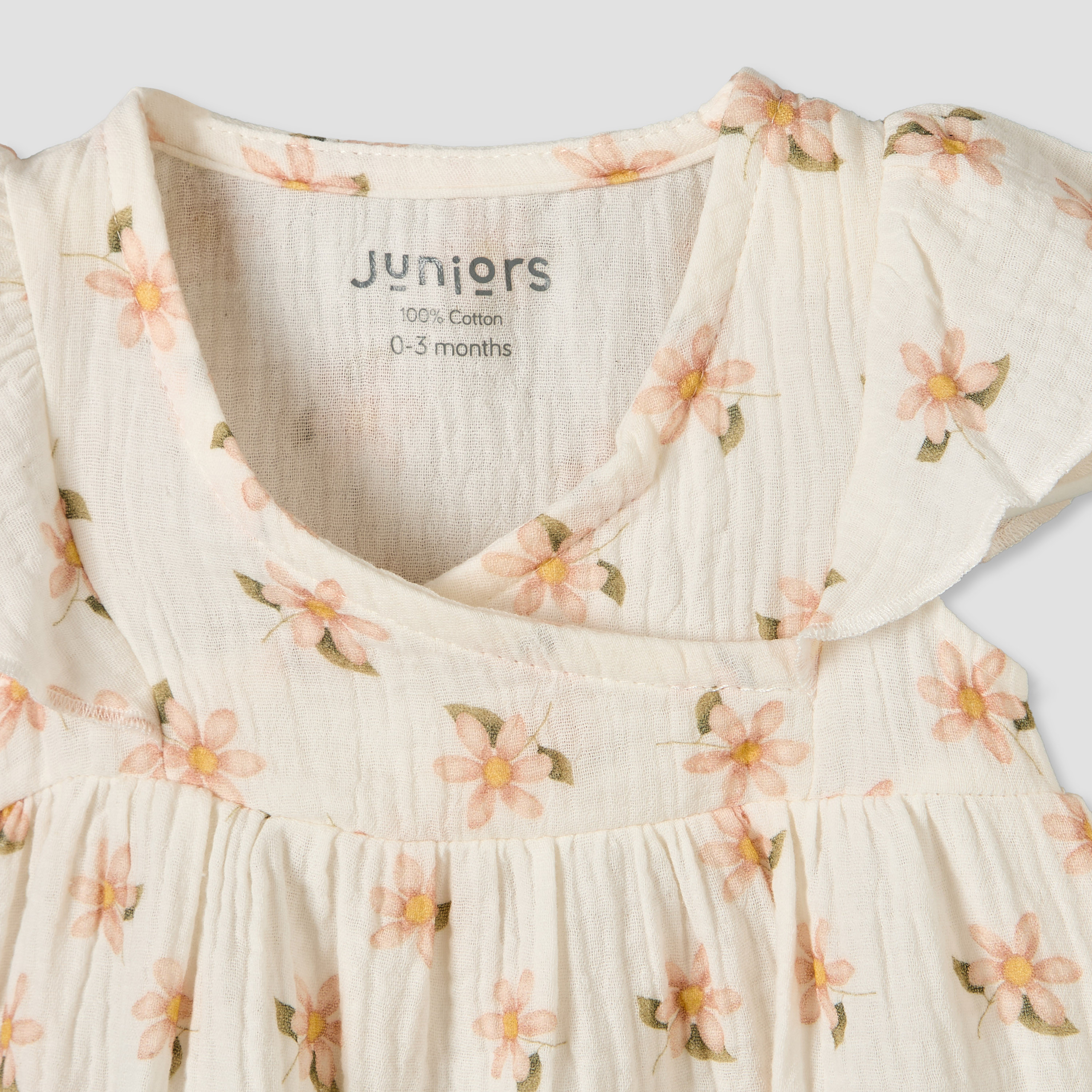 فستان إيه لاين بياقة حرف V وأكمام قصيرة مع سروال داخلي من جونيورز-baby-girls-clothing-dressesandjumpsuits-image-6