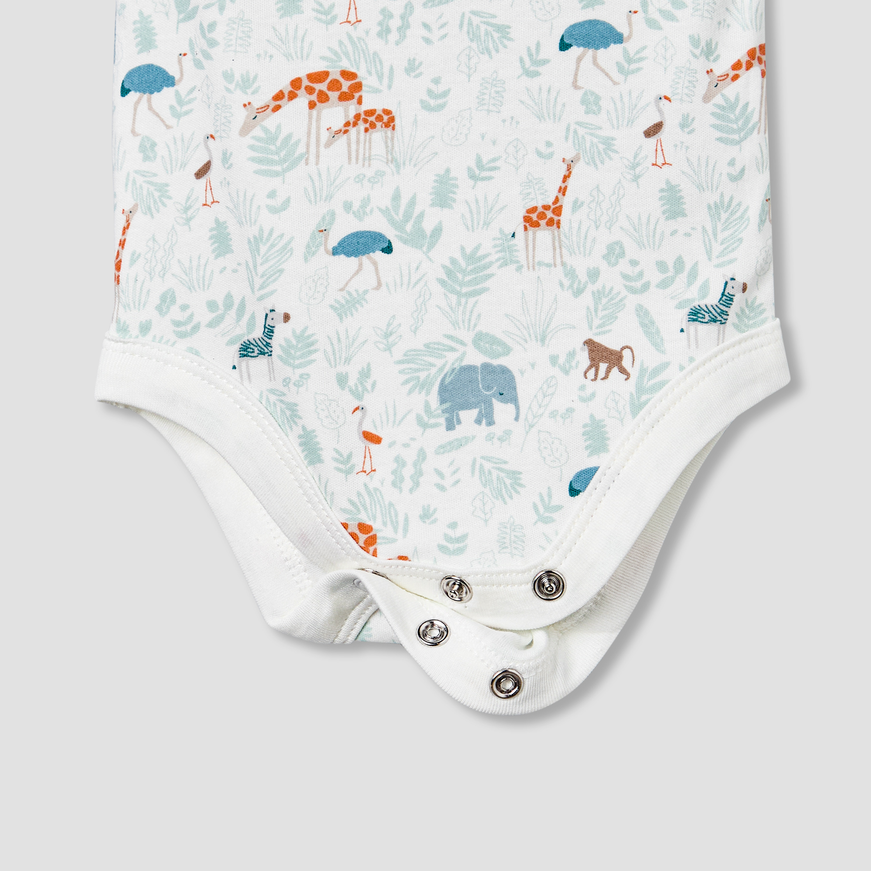 Juniors Round Neck Sleeveless Bodysuit with Safari Print-baby-boys-clothing-bodysuits-image-5