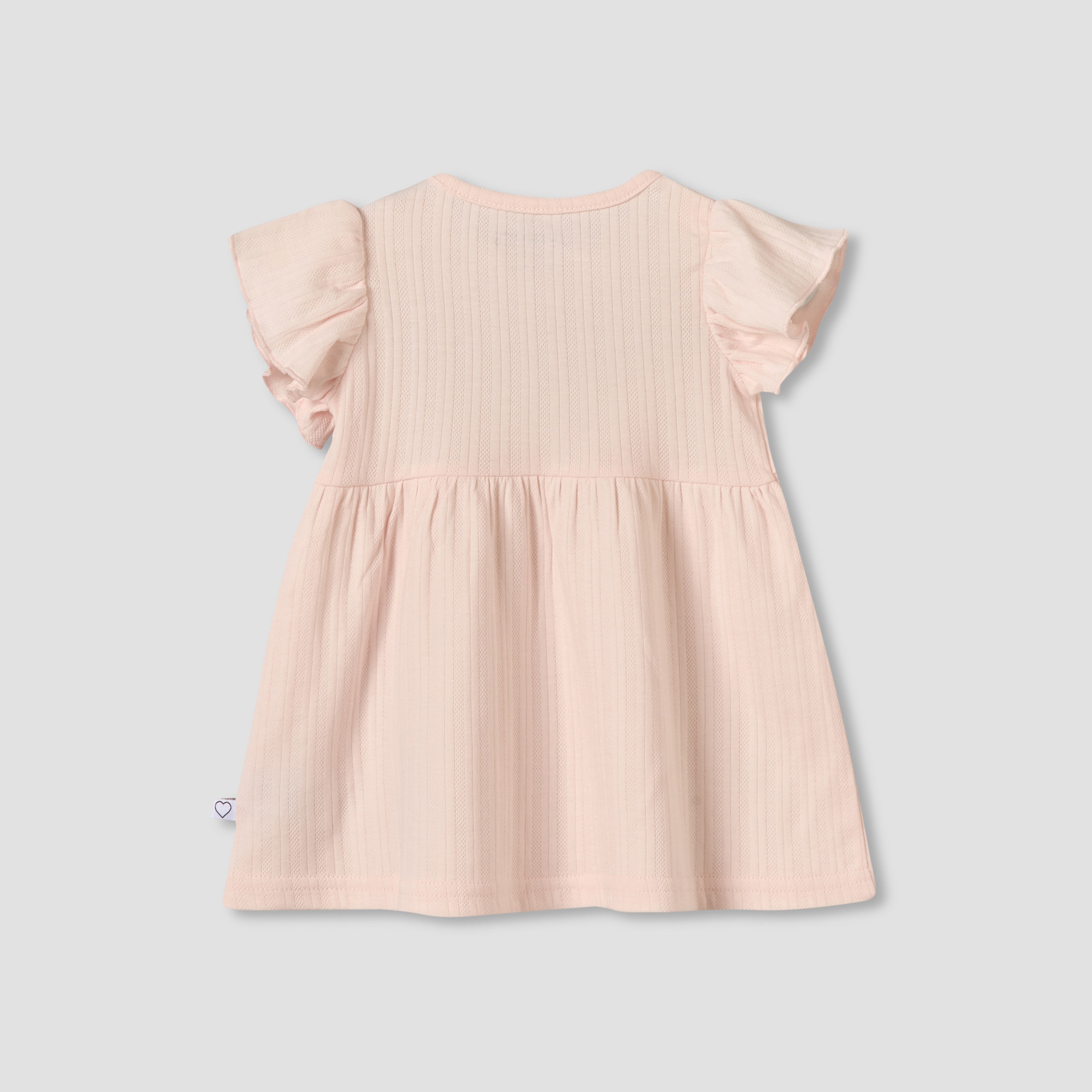 فستان إيه لاين بياقة مستديرة وأكمام قصيرة بتصميم مضلع من جونيورز-baby-girls-clothing-dressesandjumpsuits-image-2