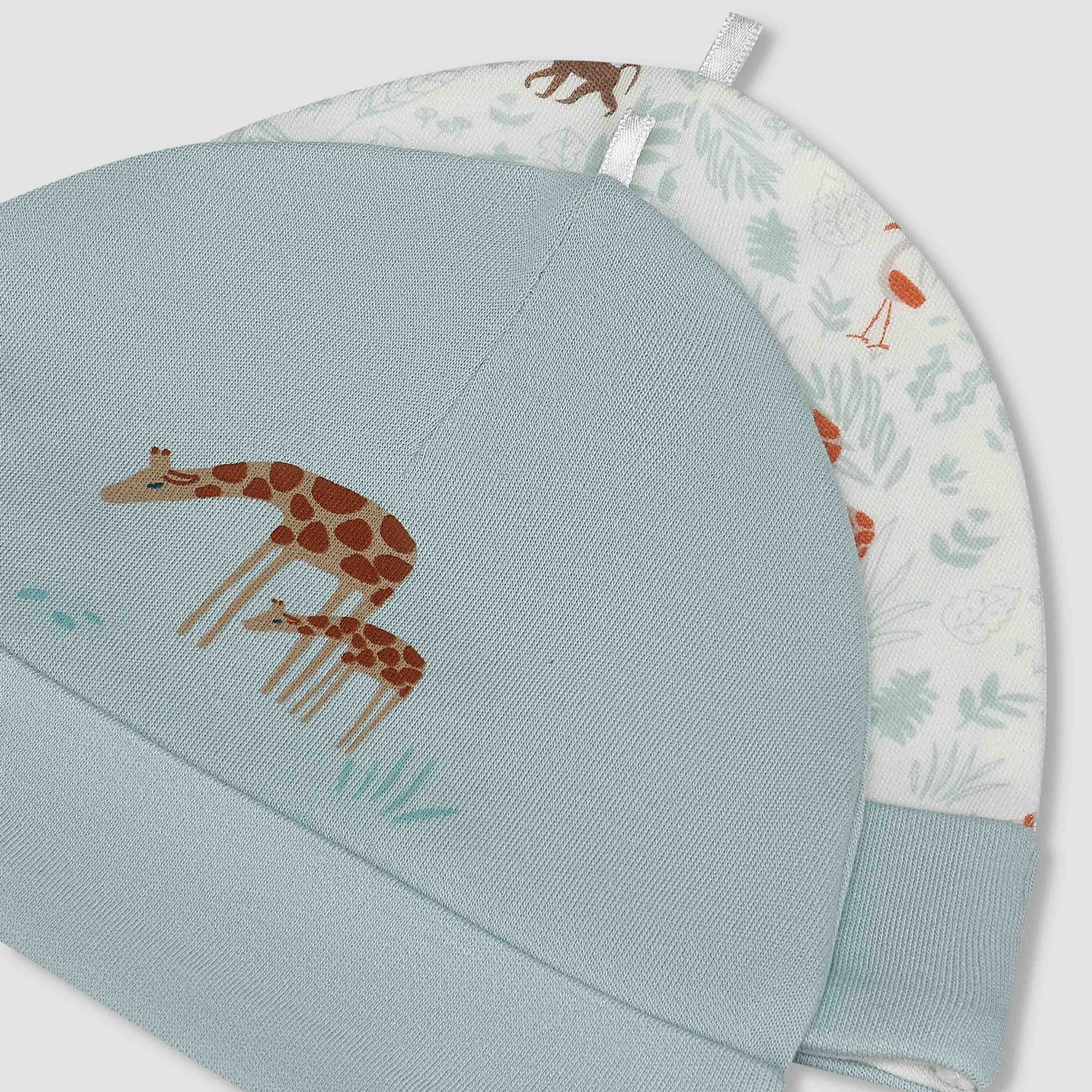 Pack of 2 Juniors Cap with Safari Print-baby-boys-accessories-caps-image-7