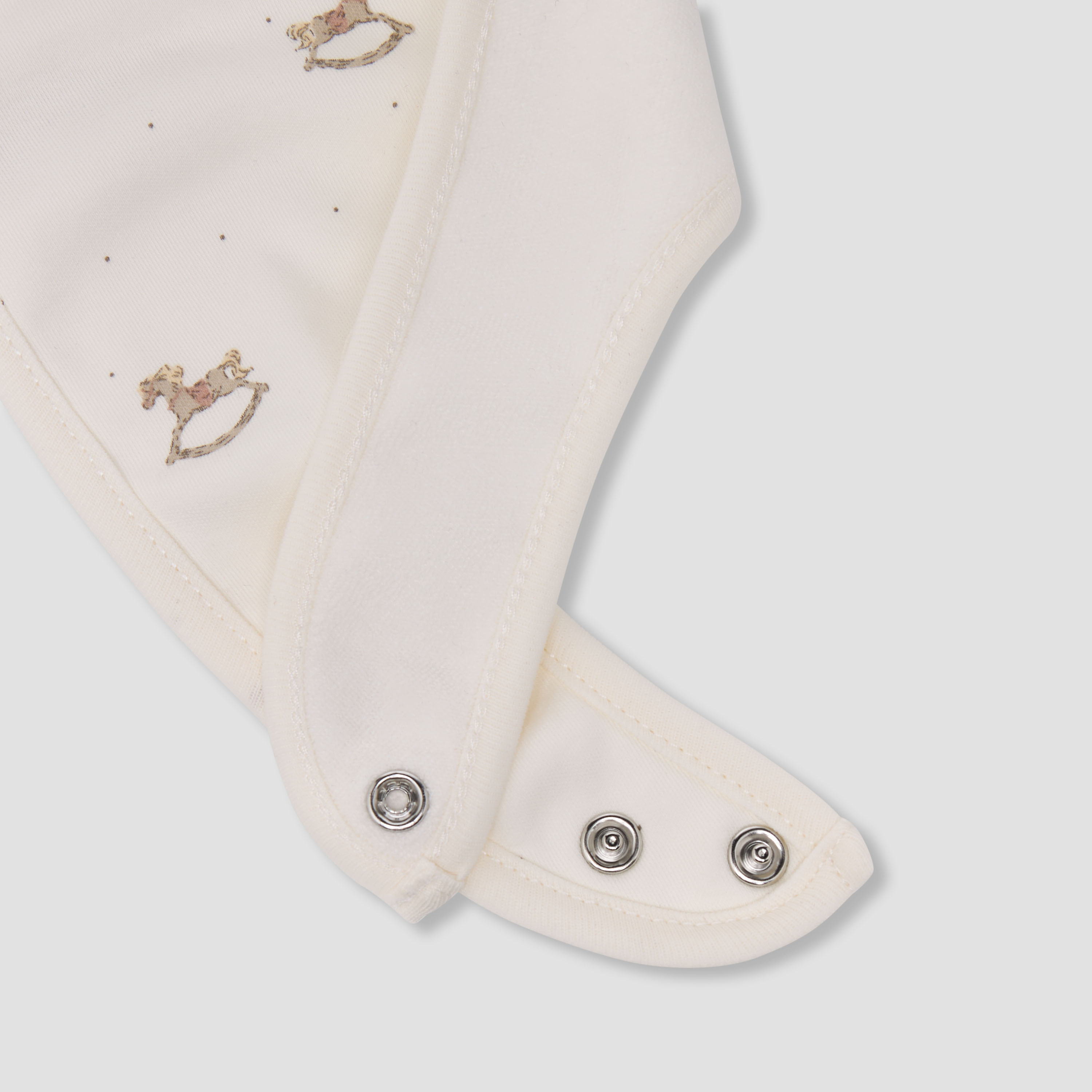 Pack of 2 Giggles Baby Bib with Rocking Horse Embroidery-baby-feeding-bibs-image-6