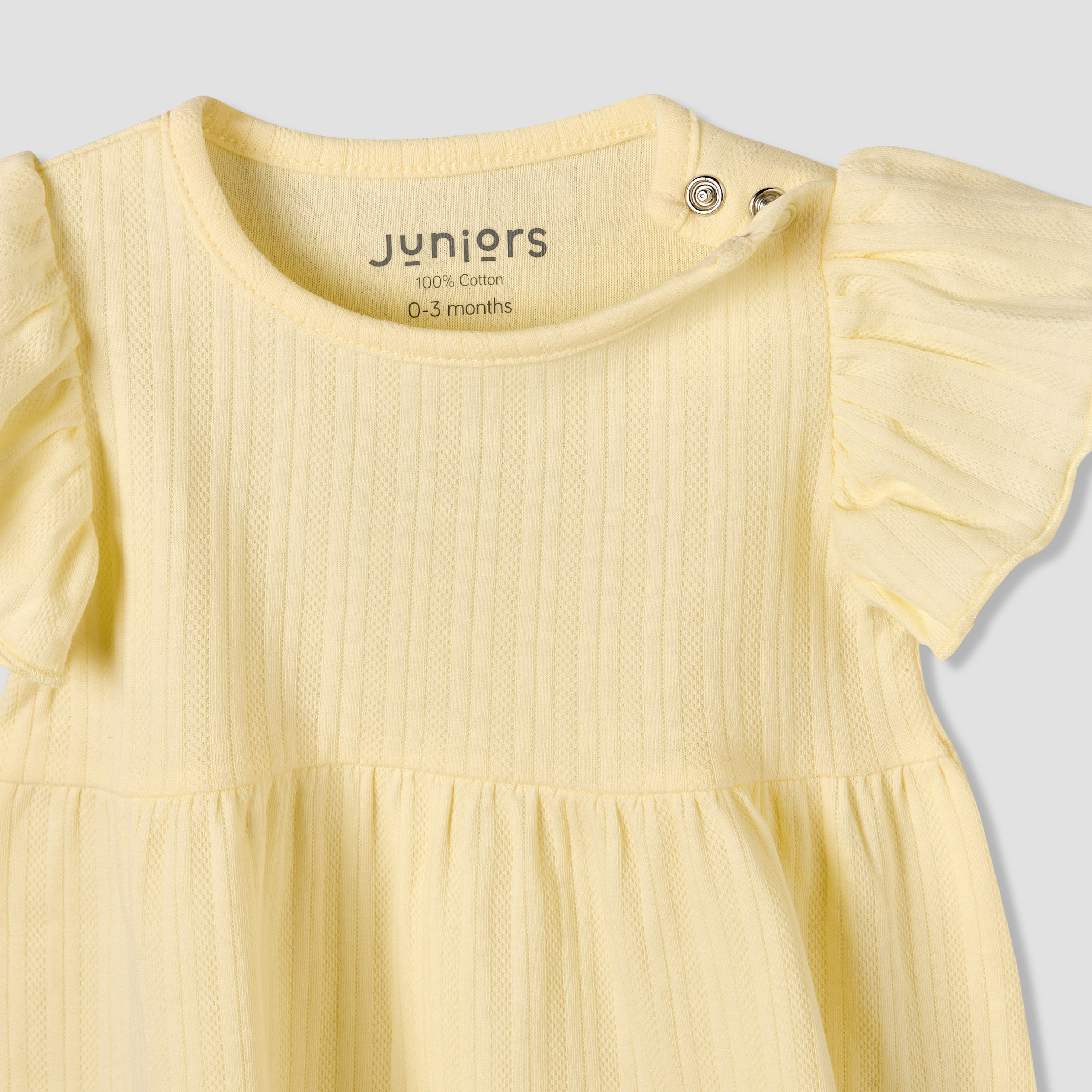 فستان إيه لاين بياقة مستديرة وأكمام قصيرة بتصميم مضلع من جونيورز-baby-girls-clothing-dressesandjumpsuits-image-3