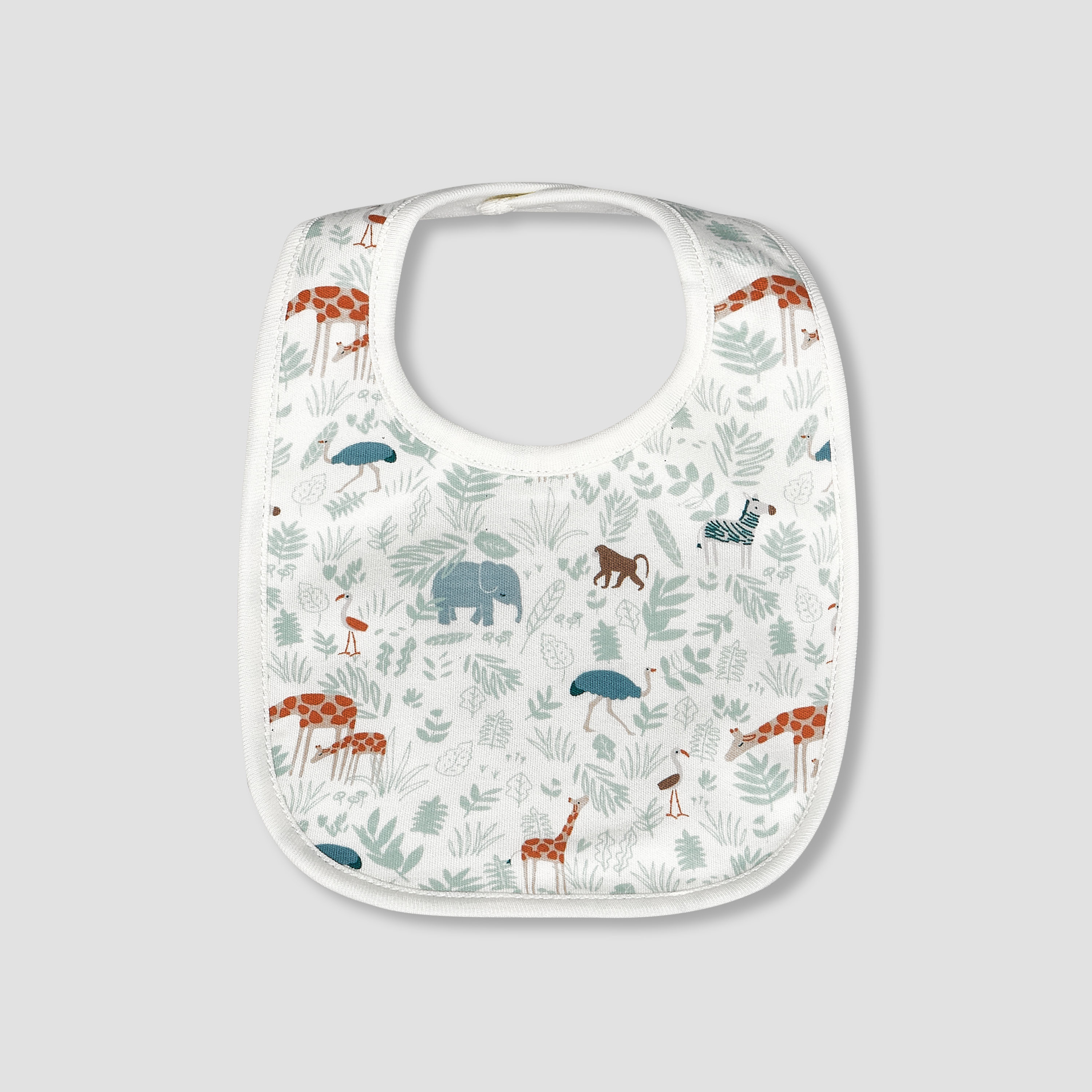 Pack of 2 Juniors Baby Bib with Safari Print-baby-feeding-bibs-image-3