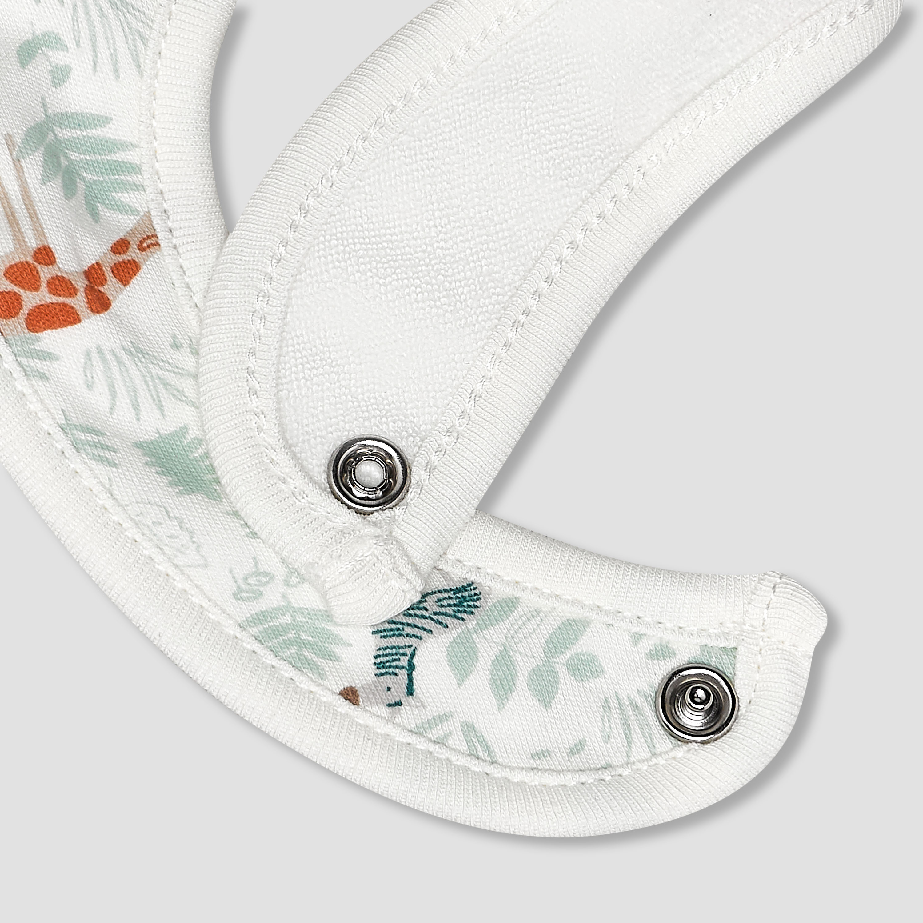 Pack of 2 Juniors Baby Bib with Safari Print-baby-feeding-bibs-image-6