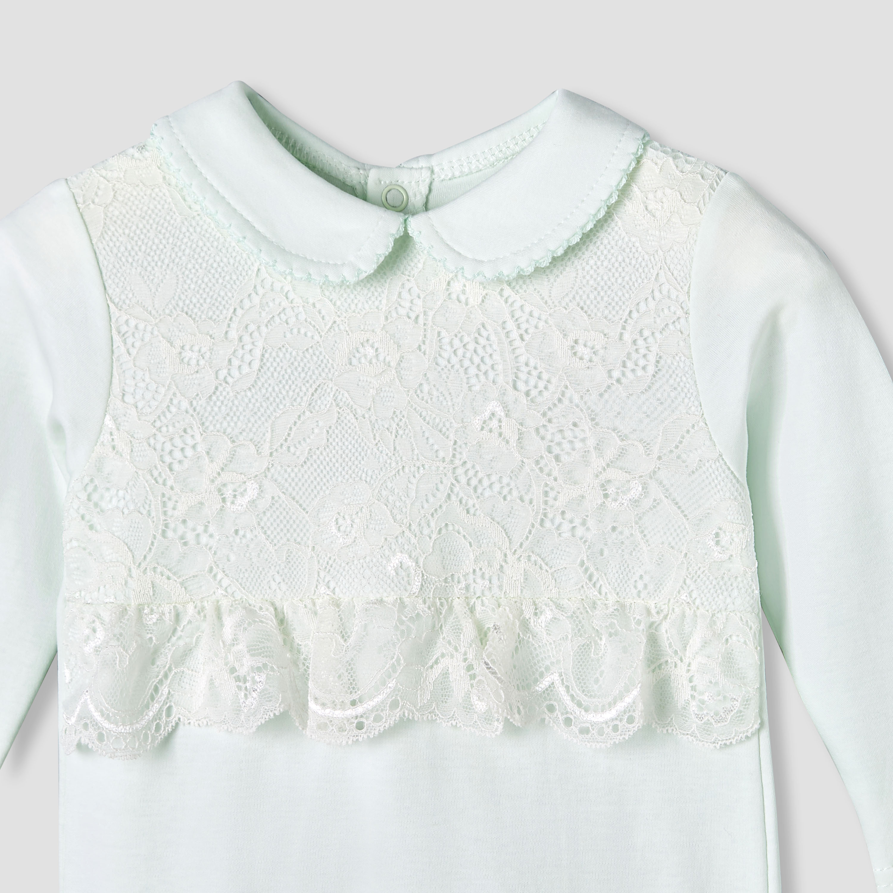 Giggles Cotton Collared Long Sleeves Sleepsuit with Snap Button Closure-baby-girls-clothing-nightwear-sleepsuits-image-4