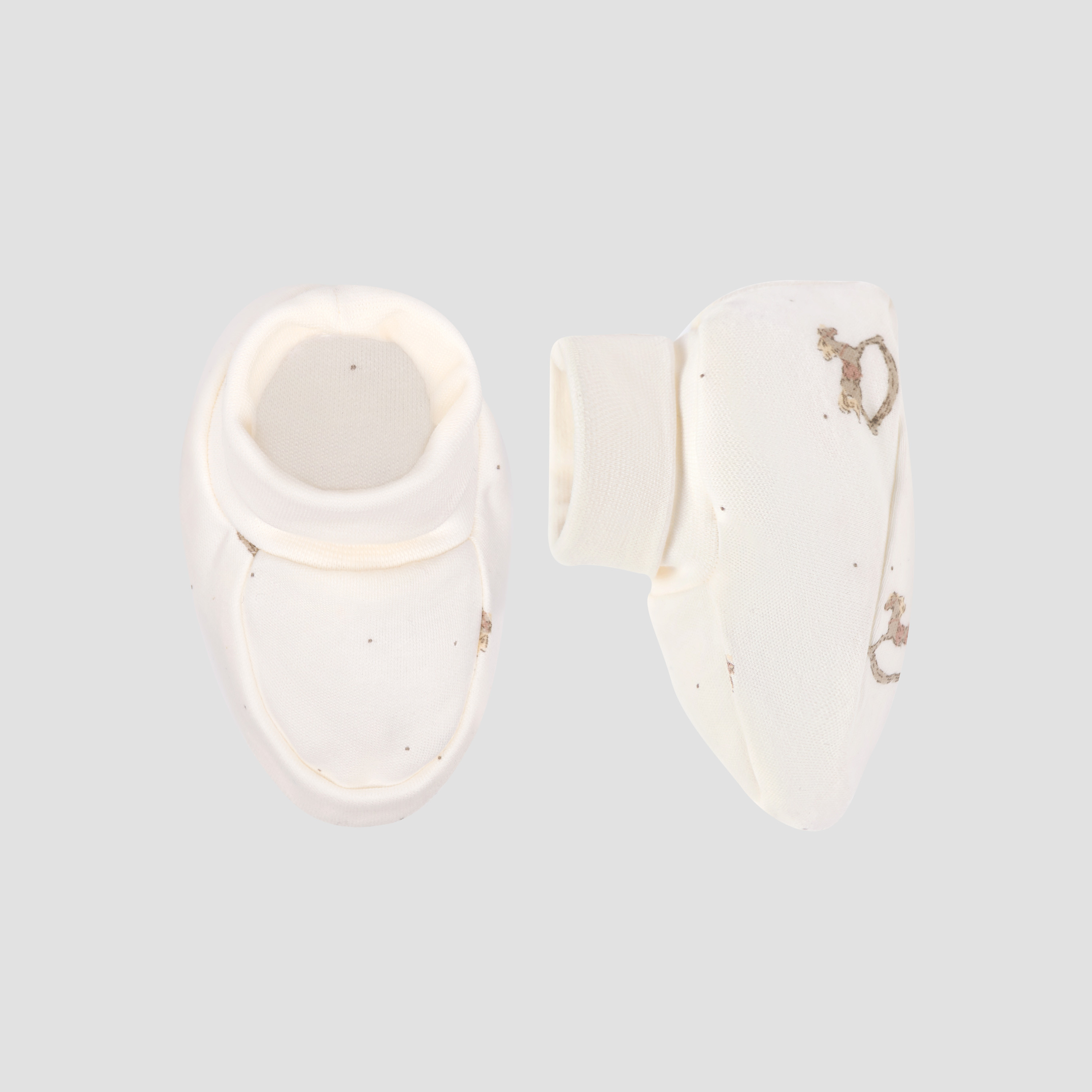 Set of 4 Giggles Mittens and Booties-baby-boys-shoes-booties-image-2