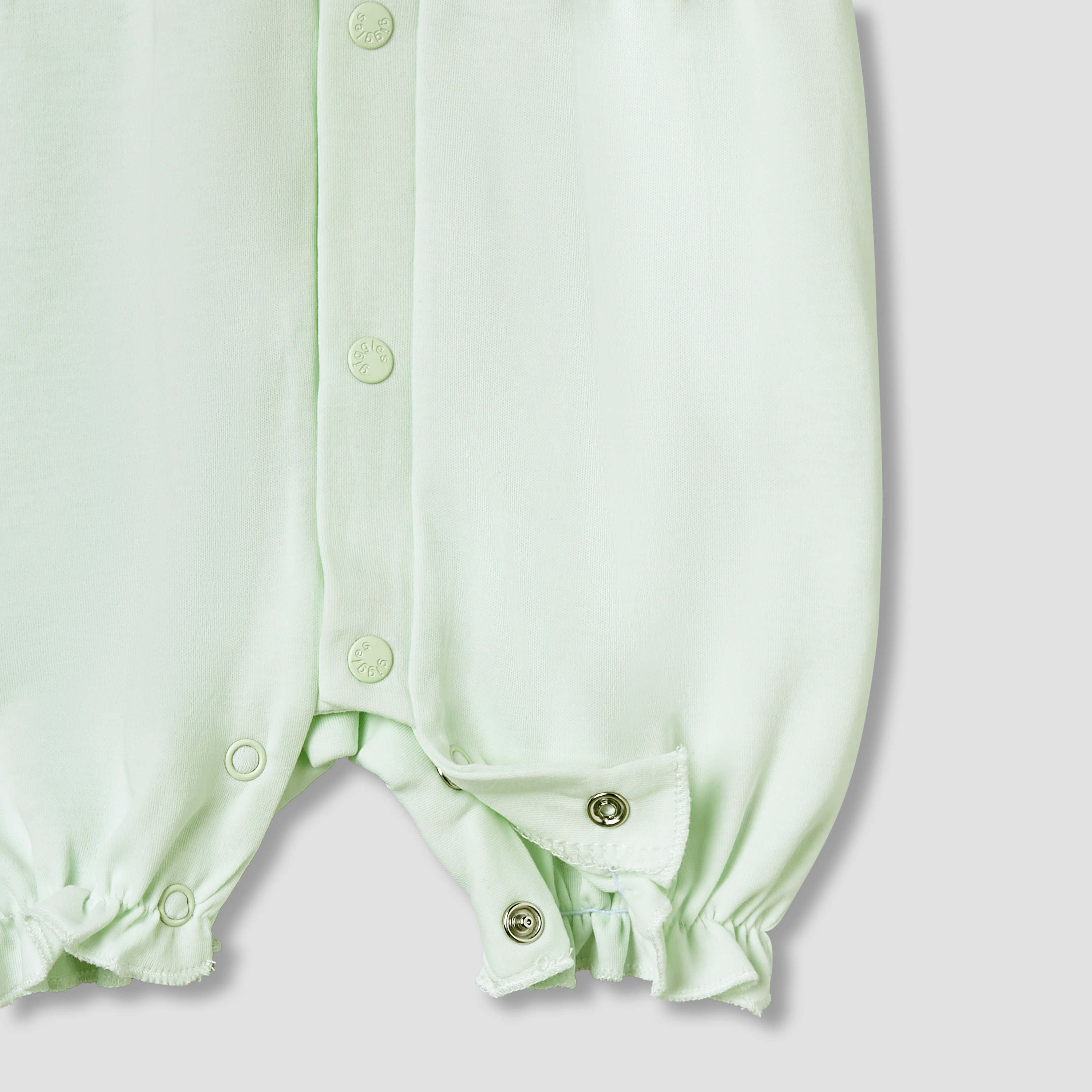 Giggles Round Neck Short Sleeves Romper with Lace Detail-baby-girls-clothing-rompers-image-5