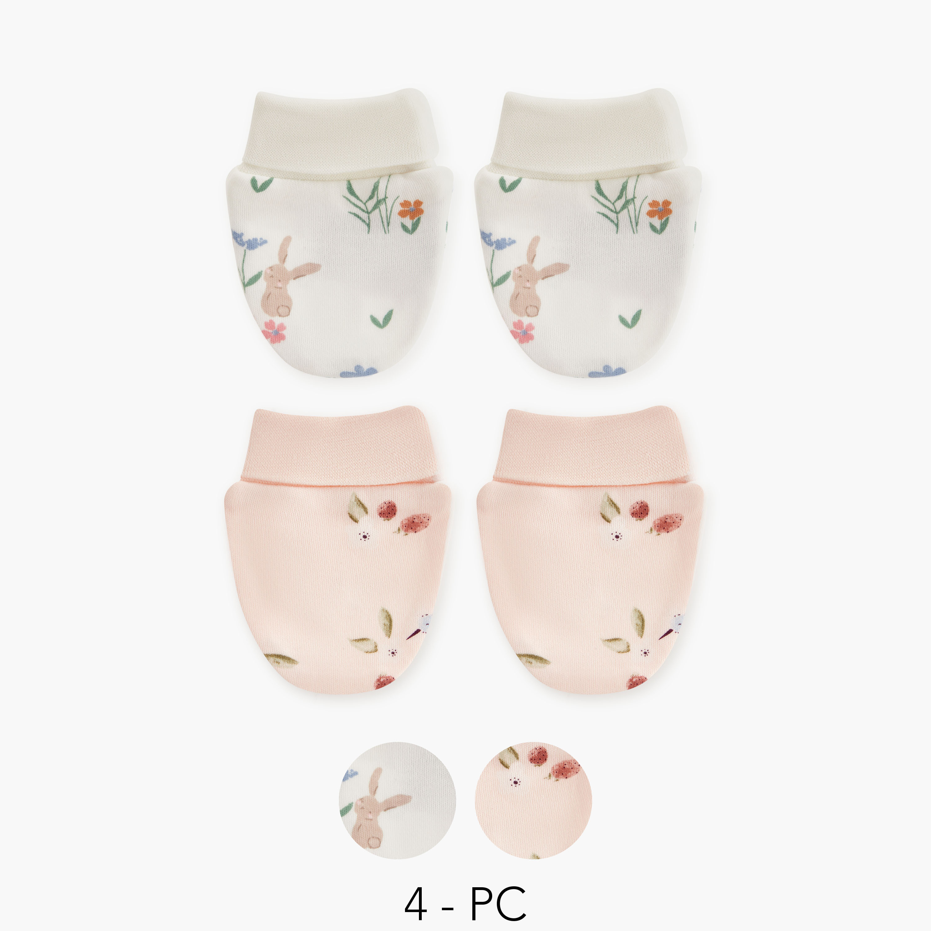 Juniors Printed Mittens - Set of 2-baby-girls-accessories-mittens-image-1