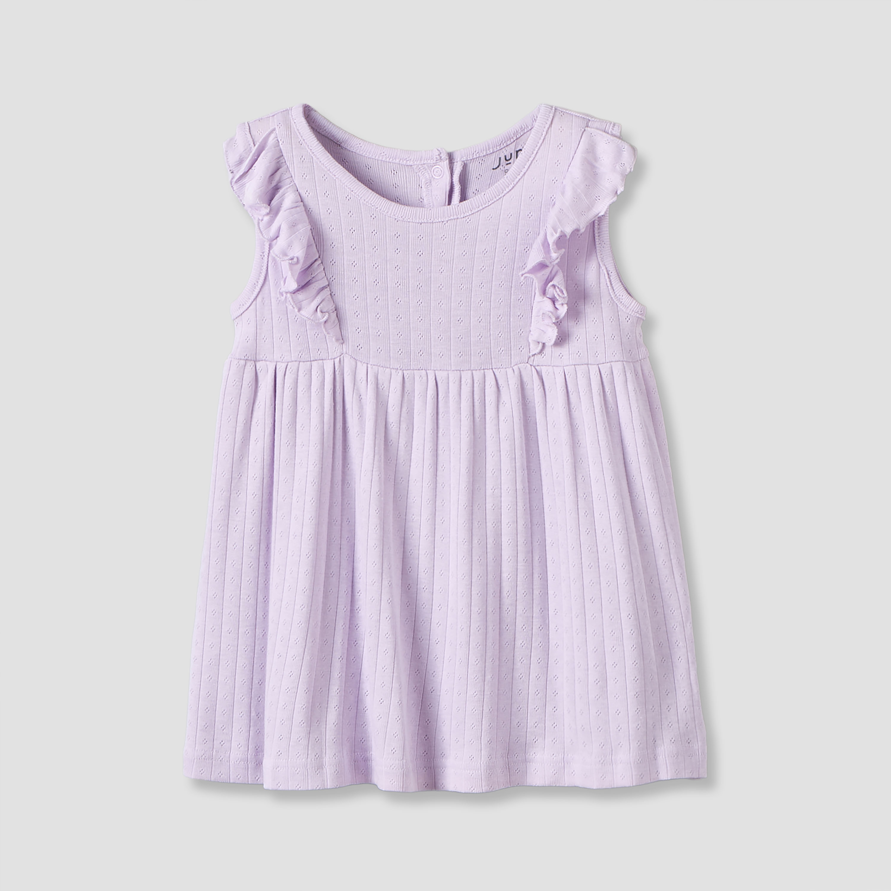 طقم فستان بطول الركبة بياقة مستديرة وأزرار إغلاق كبس من قطعتين من جونيورز-baby-girls-clothing-dressesandjumpsuits-image-7