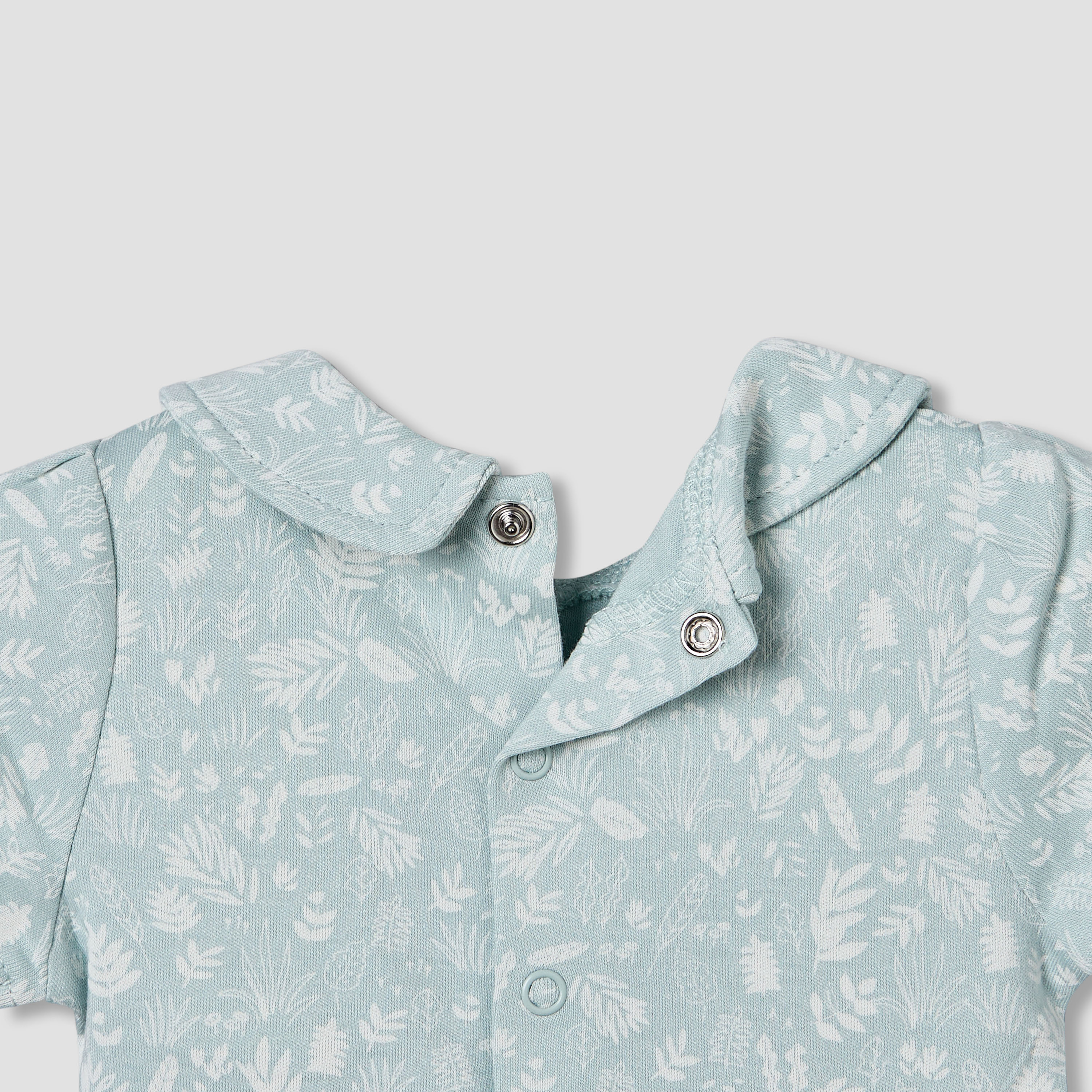 Juniors Peter Pan Collar Short Sleeve A-line Dress with Floral Print-baby-girls-clothing-dressesandjumpsuits-image-5