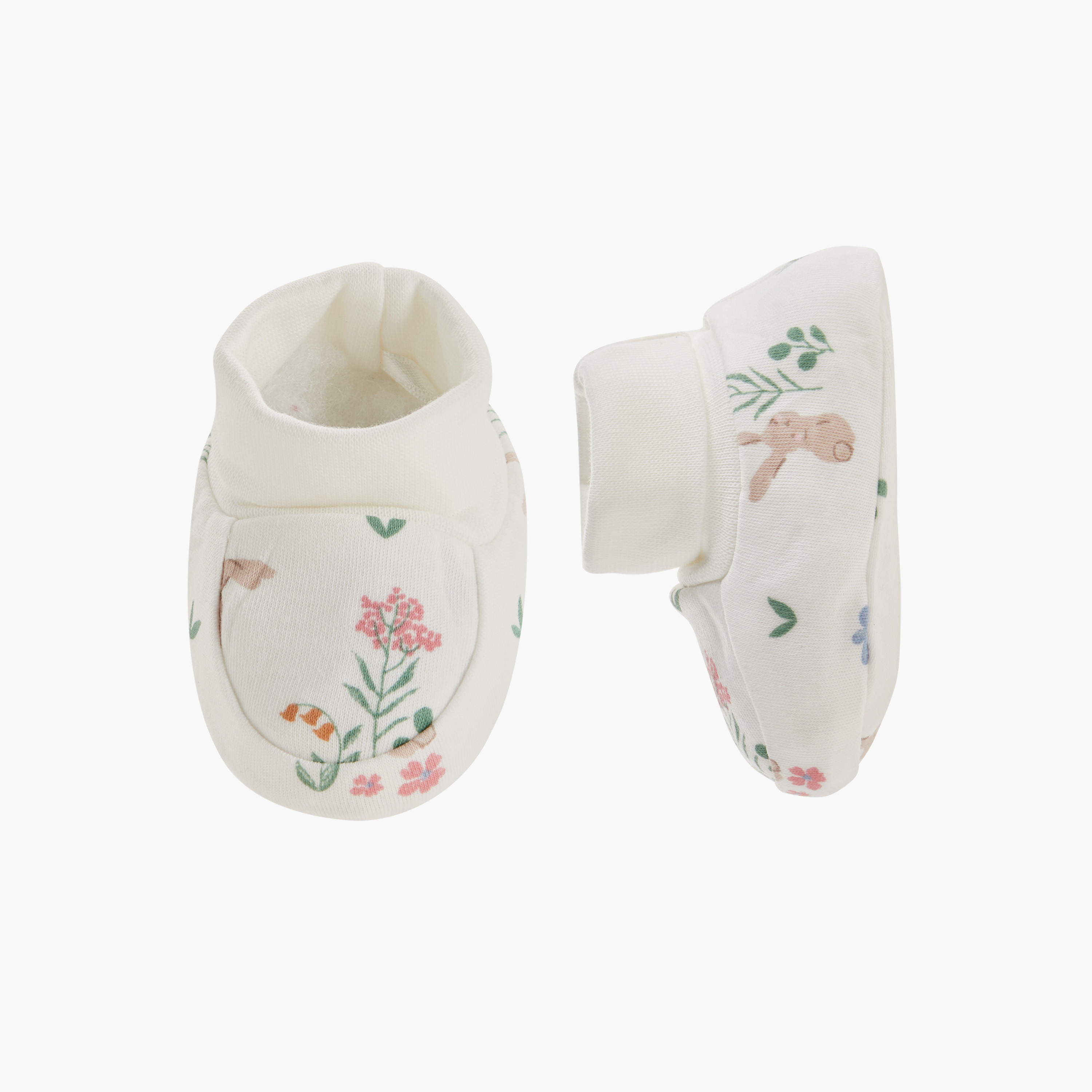 Juniors Printed Slip-On Booties - Set of 2-baby-girls-shoes-booties-image-2