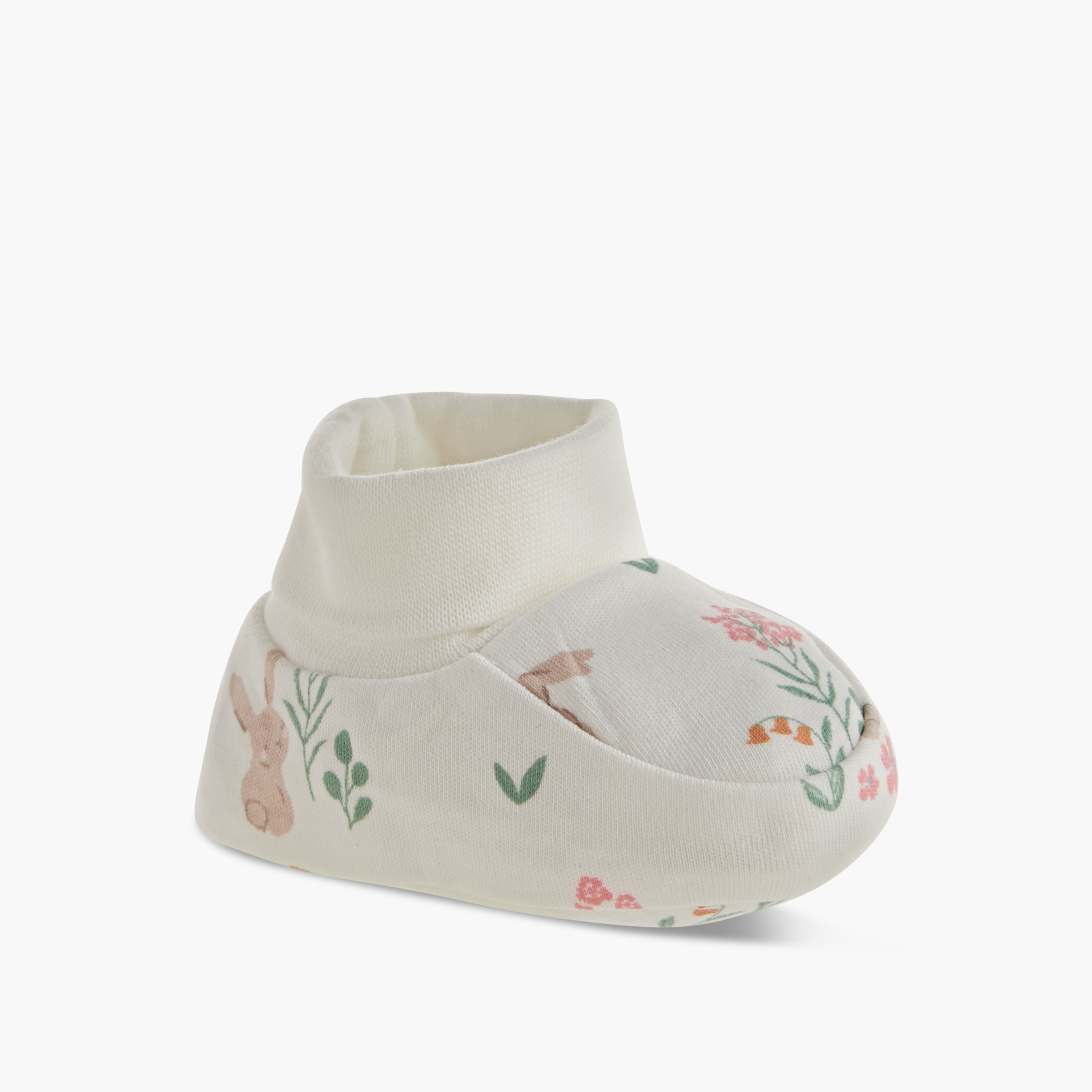 Juniors Printed Slip-On Booties - Set of 2-baby-girls-shoes-booties-image-3