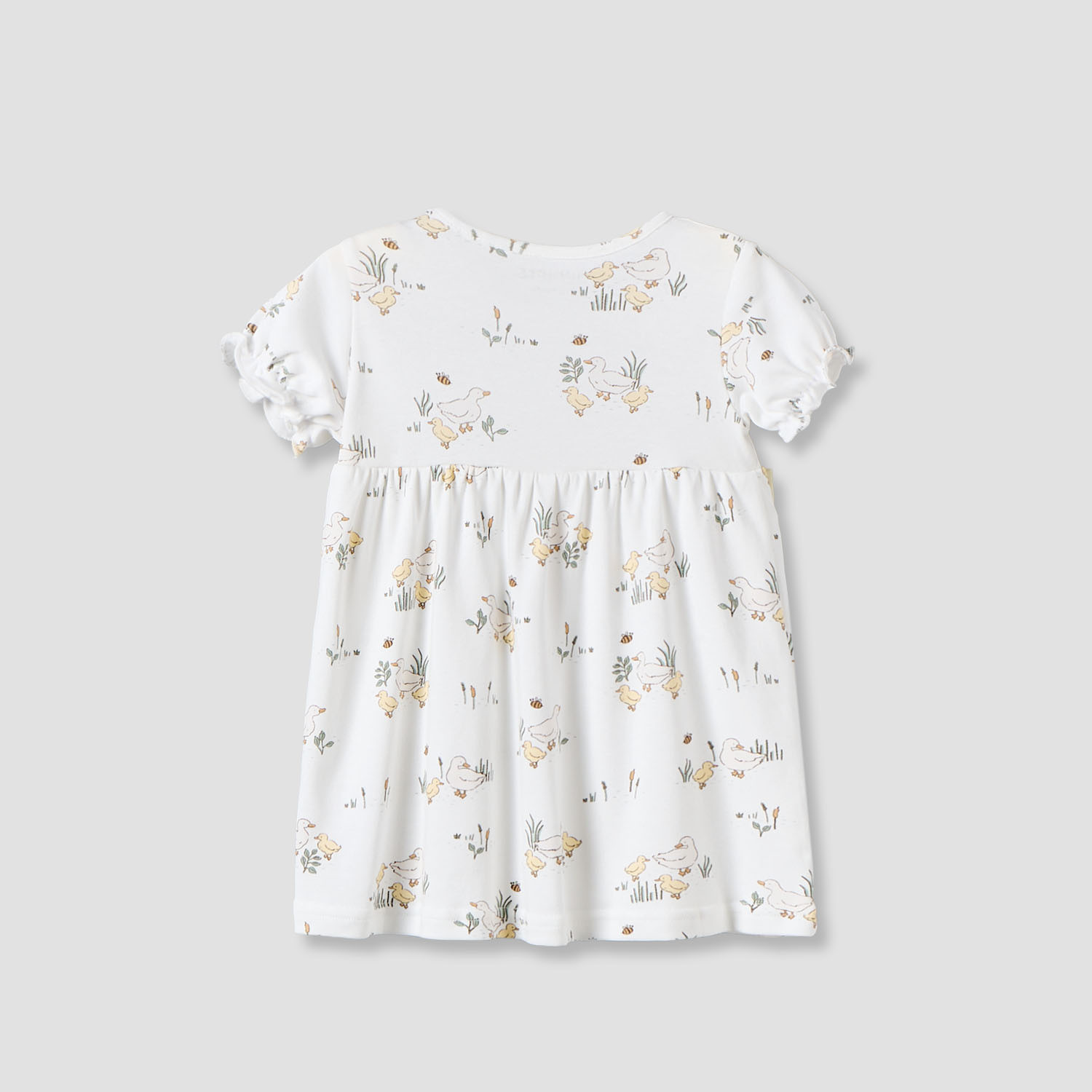 فستان بطول الركبة بياقة مستديرة وأزرار إغلاق كبس - عبوة من قطعتين-baby-girls-clothing-dressesandjumpsuits-image-5
