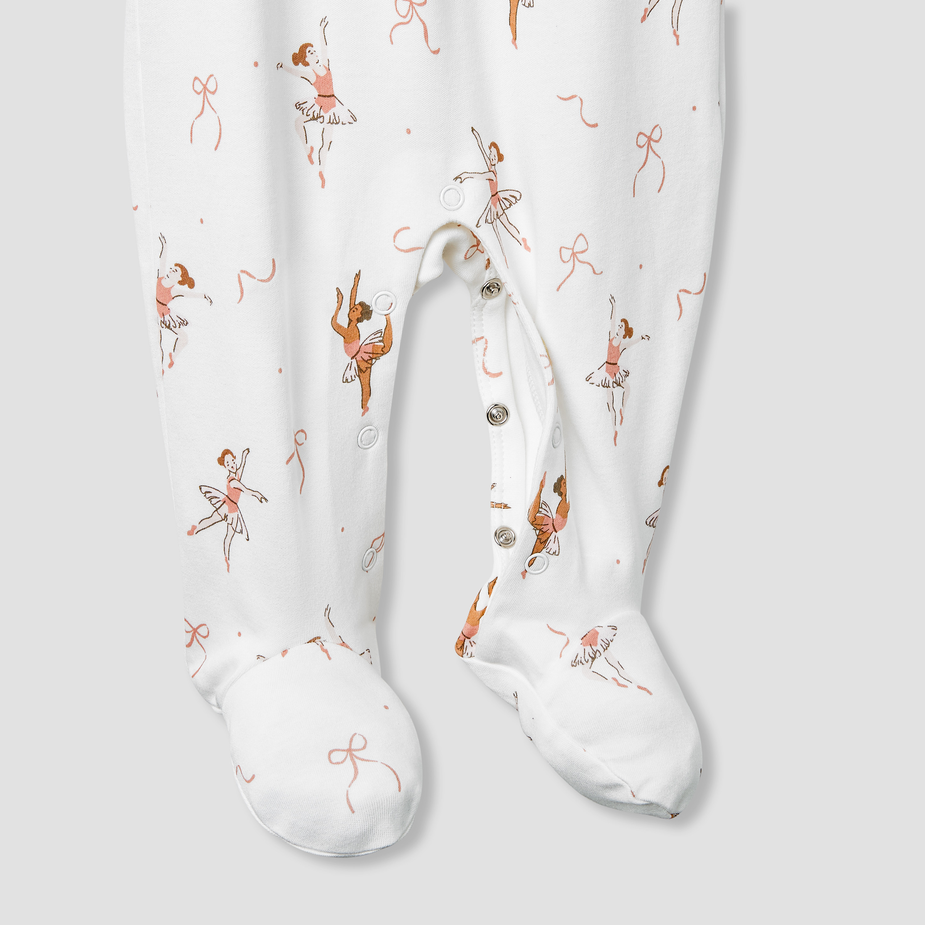 Juniors Ballerina Print Sleepsuit with Long Sleeves-baby-girls-clothing-nightwear-sleepsuits-image-7